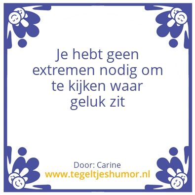 Tegeltje: De spreuk van Carine