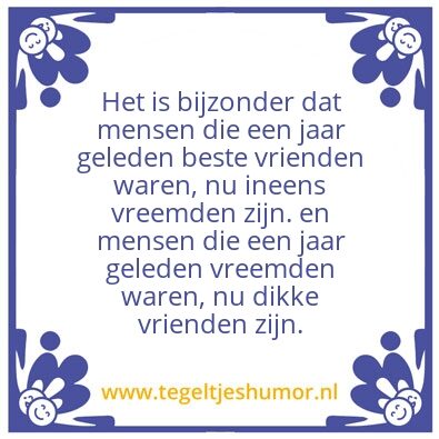 Tegeltje: Het leven