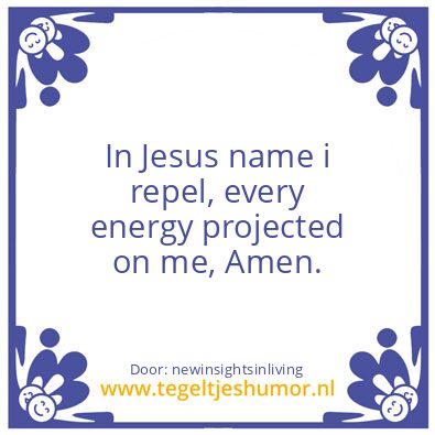 Tegeltje: In Jesus Name