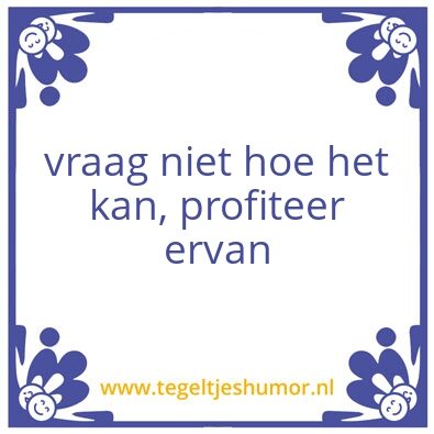 Tegeltje: w