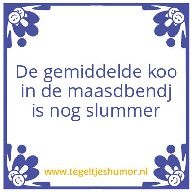 Tegeltje: koo