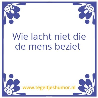 Tegeltje: Be Haak