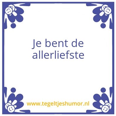 Tegeltje: geluk