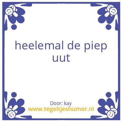 Tegeltje: Kay