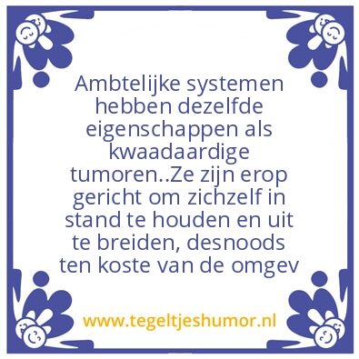 Tegeltje: Ambtenaren