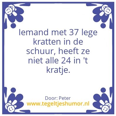 Tegeltje: Peter pils