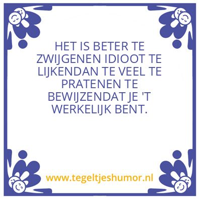 Tegeltje: Wuist