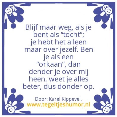 Tegeltje: Blijf â€¦â€¦