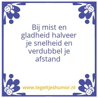 Tegeltje: Veiligheid