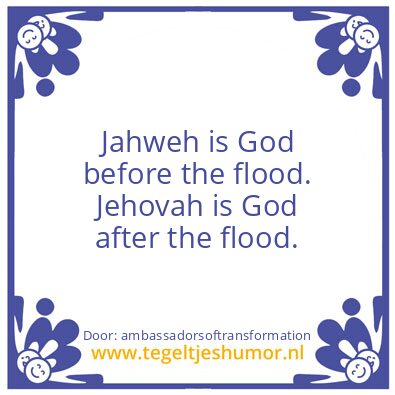 Tegeltje: The Flood.