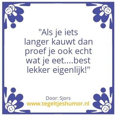 Tegeltje: Linda’s wijsheden