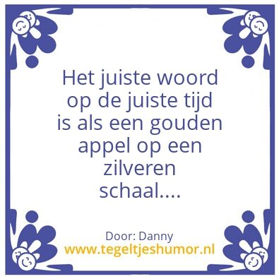 Tegeltje: Tegel