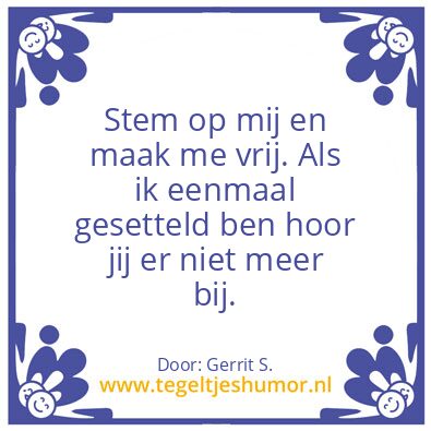 Tegeltje: Ik ben Gerrit.
