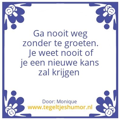Tegeltje: Monique
