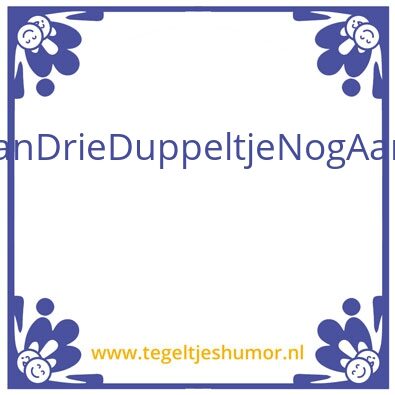 Tegeltje: Sakir-Sjaak-Sjakie-Sjak-Jack