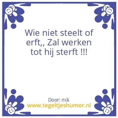 Tegeltje: a
