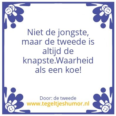 Tegeltje: rectificatie laatste in het ge