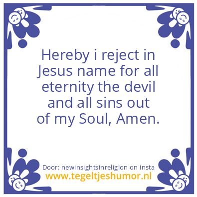 Tegeltje: in Jesus name