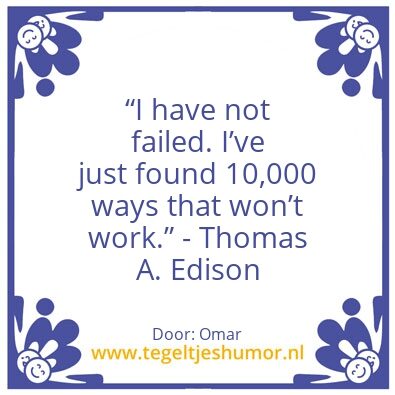 Tegeltje: Success