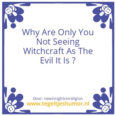 Tegeltje: Witchcraft