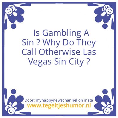 Tegeltje: Las Vegas – Sin City !