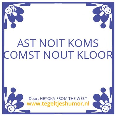 Tegeltje: HEYOKA FROM THE WEST