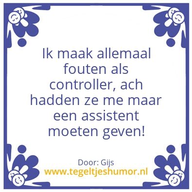 Tegeltje: Leuk