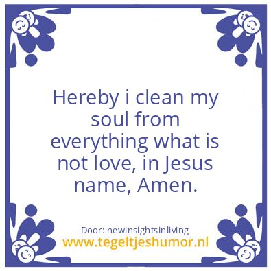 Tegeltje: Hereby i clean