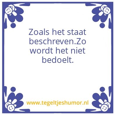 Tegeltje: Joop