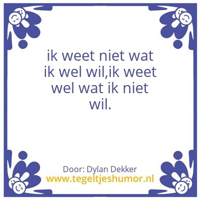 Tegeltje: Mijn leven