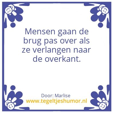 Tegeltje: marlise