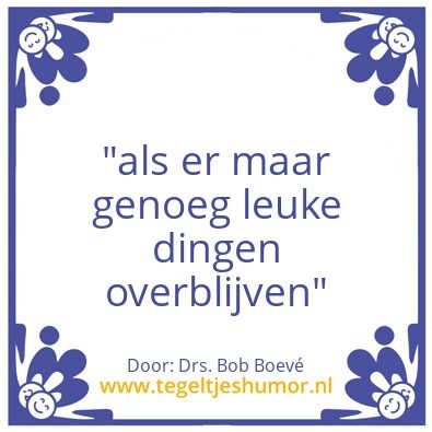 Tegeltje: Tip van de dag