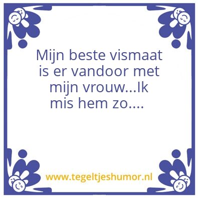 Tegeltje: Vismaat
