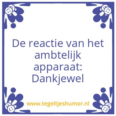 Tegeltje: Tegeltje