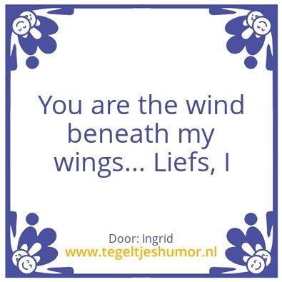 Tegeltje: Thanks