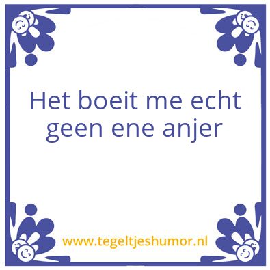 Tegeltje: anjer