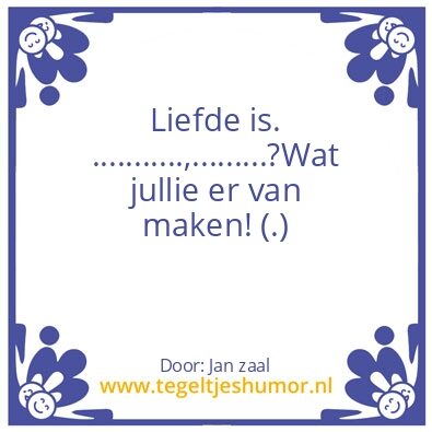 Tegeltje: Liefde