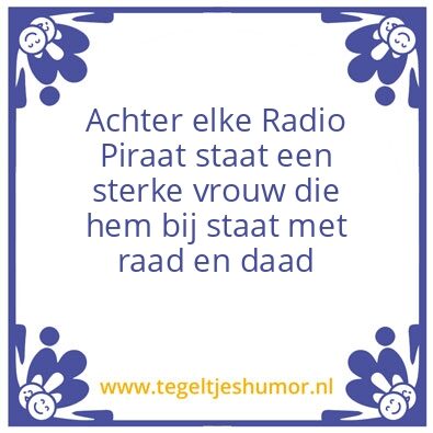 Tegeltje: Radio Piraat