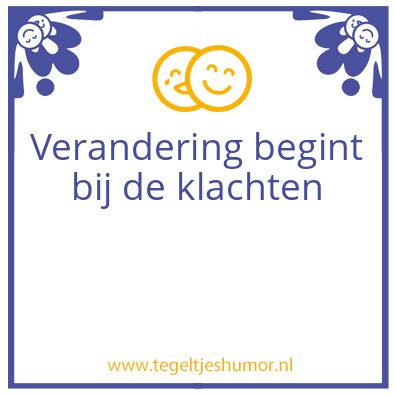 Tegeltje: verandering