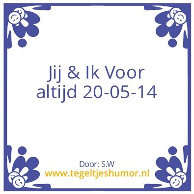 Tegeltje: ….