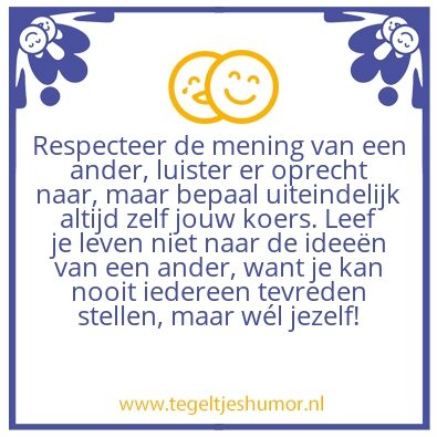 Tegeltje: Zelfvertrouwen