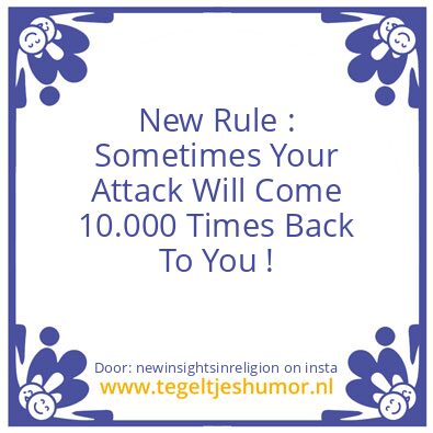 Tegeltje: Your not entitled to hurt !