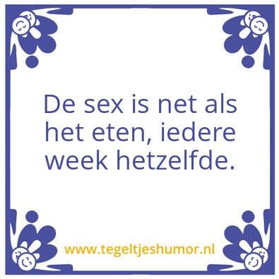 Tegeltje: Sex wijsheden
