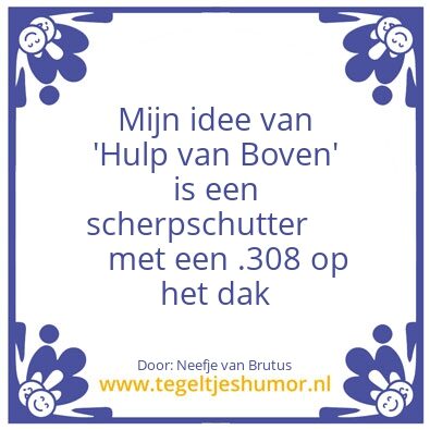 Tegeltje: Hulp