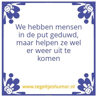 Tegeltje: Conclusie checkout gesprekken