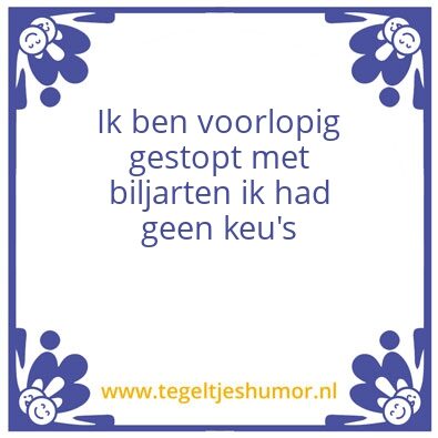 Tegeltje: Carambole