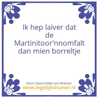 Tegeltje: Martinitoorâ€™nn