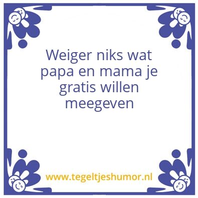 Tegeltje: Tegeltje