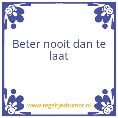 Tegeltje: Vereeuwigd