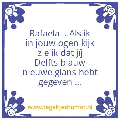 Tegeltje: Rafaela